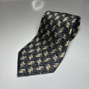 Vintage Guy Laroche Men's Classic - 58" Length Neck Tie 4" Width Geometric Print